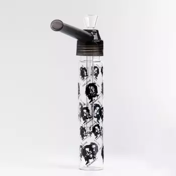 Бонг курительный, h=19.5 см, «Боб Марли», акриловый, черный