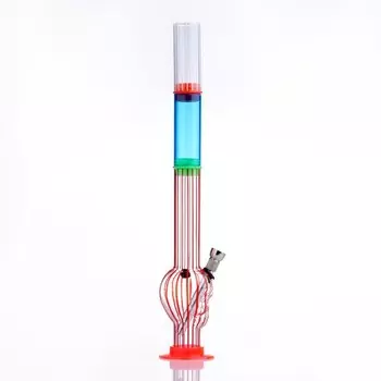 Бонг курительный, большой, h=35 см, «Череп», акриловый, микс