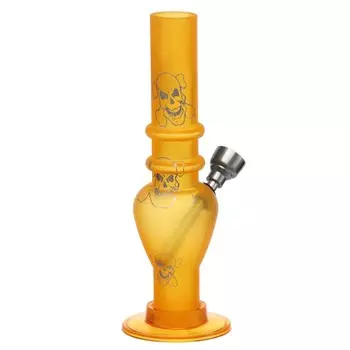 Бонг курительный, h=15.5 см, Patterns, акриловый, жёлтый