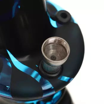 Бонг курительный, большой, h=32 см, «Пламя», акриловый, синий