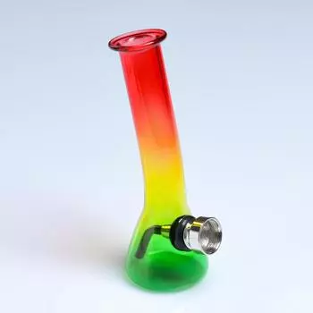 Бонг курительный, h=12.3 см, «Боб Марли», стеклянный