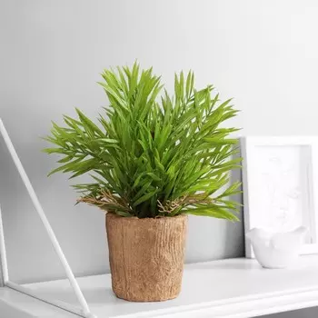 Искусственный цветок в горшке «Хамедорея экстра», 824 см, МИКС