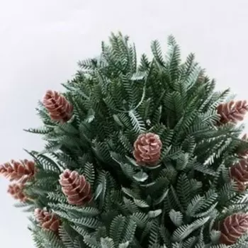 Искусственный цветок в горшке «Хвойный куст», 1024 см
