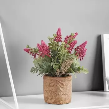 Искусственный цветок в горшке «Люпин экстра», 818 см, МИКС