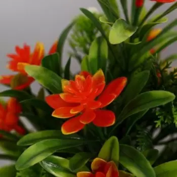 Искусственный цветок в горшке «Праздничный цветник», 921 см, МИКС