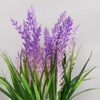 Искусственный цветок в горшке «Вереск», 1018 см, МИКС