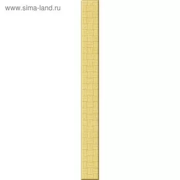 Бордюр стеклянный Glass GL7H381, золотистый, 40х350 мм