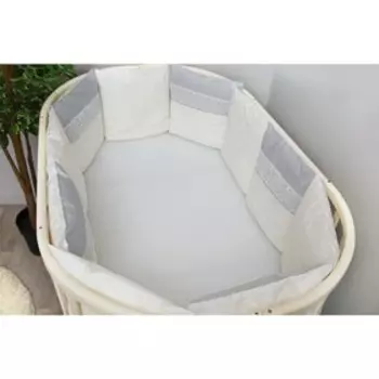 Борт в кроватку «Тридцать три Короны», 12 предметов, бежевый