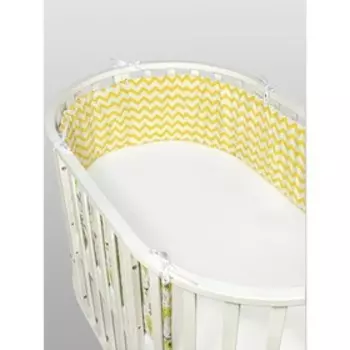 Бортик в кроватку «Зверята», 4 предмета
