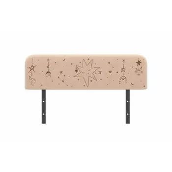 Бортик защитный Leonardo, принт, цвет латте