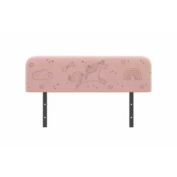 Бортик защитный Leonardo, принт, цвет роза