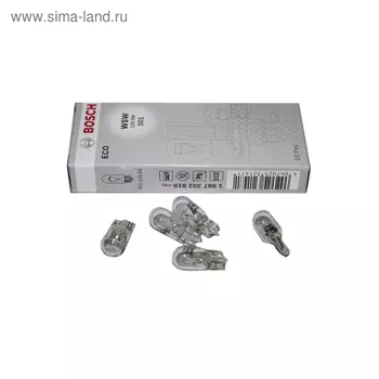 BOSCH 1987302819 Лампа ECO W5W 12V 5W 1987302819