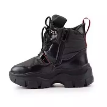 Ботинки зимние детские, цвет чёрный, размер 32