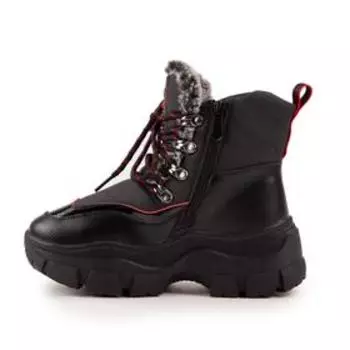 Ботинки зимние детские, цвет чёрный, размер 33