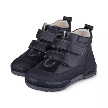 Ботинки детские, размер 24, цвет чёрный