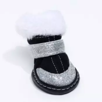 Ботинки "Ой, мороз", набор 4 шт., 2 размер, чёрные