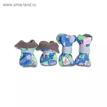 Ботиночки на флисе OSSO для собак, S, микс цветов