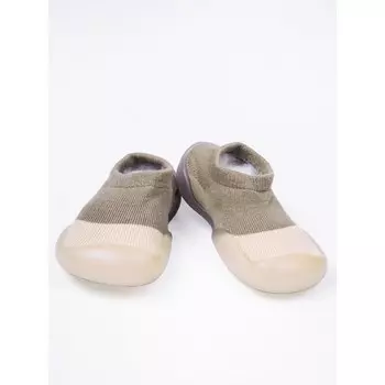 Ботиночки-носочки детские First step pure, размер 23, цвет хаки