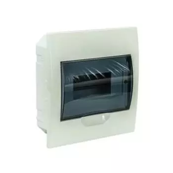 Бокс IEK ЩРВ-П-8, (MKP12-V-08-40-20), встраиваемый, пластик, IP41, на 8 мод.