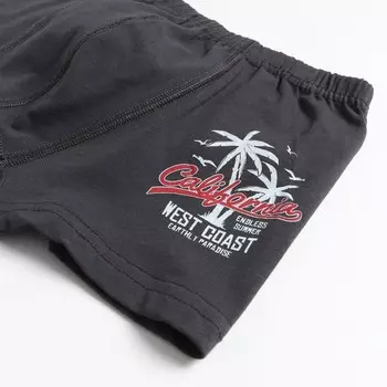 Боксеры для мальчика, цвет тёмно-серый, рост 110-122 см