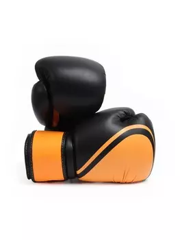 Боксёрские перчатки FIGHT EMPIRE, URBAN, размер 14 oz, чёрные, оранжевые