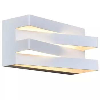 Бра, 14Вт, LED, 9x10x21 см, цвет белый