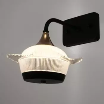 Бра 1696/1 LED 24Вт 3000-6000К черно-золотой 21х29х28 см