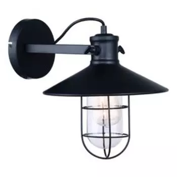 Бра 2007/01 AP-1 "Laterna" 1x40W E27 черный 27x36x30 см