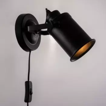 Бра 2140/1 E27 40Вт черный 8,5х22х16 см