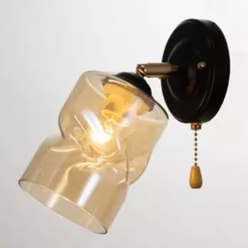 Бра 2196/1 E27 40Вт черно-золотой 16х11х20 см