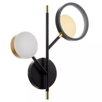 Бра 2292/2 LED 30Вт 3000-6000К черно-золотой 39х36х6 см