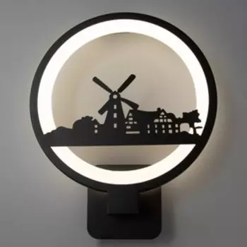 Бра 2496/1 LED 15 Вт 4000К черный 242430 см