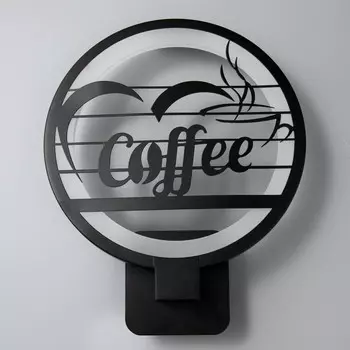 Бра 2498/1 LED 15Вт 4000К черный 24х24х30 см