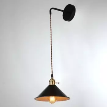 Бра 2612/1BK E27 40 Вт черный 20.513-40 см