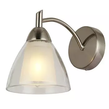 Бра, 40Вт, E14, 22x13,5x16,5 см, цвет сатин-никель