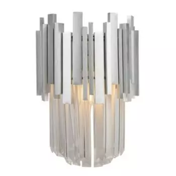 Бра, 40Вт, E14, 25x14x35 см, цвет серебристый