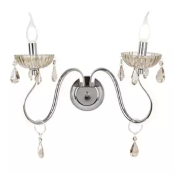 Бра, 40Вт, E14, 45x36x27 см, цвет хром