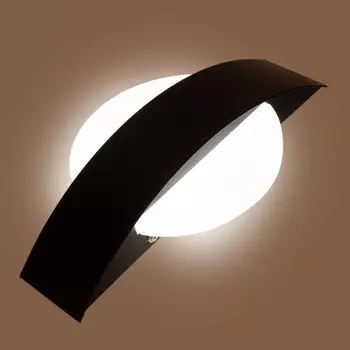 Бра, 4Вт, 4,5x24x13 см, цвет черный