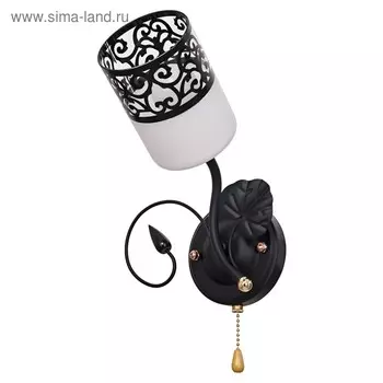 Бра 5154/1wBK WT, 40Вт E27, цвет чёрный