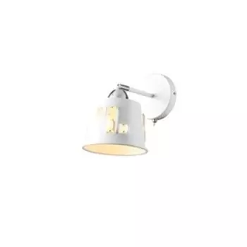 Бра, 60Вт, E27, 15x15x22 см, цвет белый