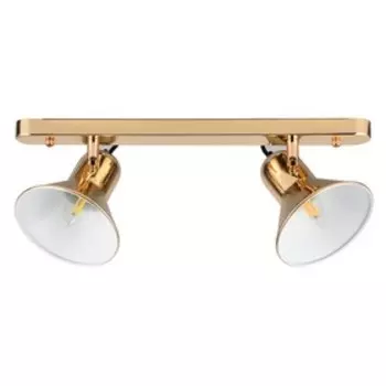 Бра, 60Вт, E27, 19x40x17 см, цвет золотой