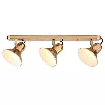 Бра, 60Вт, E27, 19x55x17 см, цвет золотой