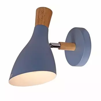 Бра, 60Вт, E27, 20x14x23 см, цвет серый, дерево