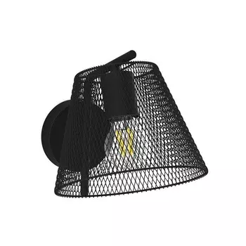 Бра, 60Вт, E27, 27x20x22 см, цвет чёрный