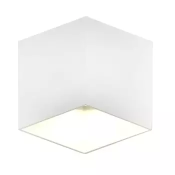 Бра, 6Вт, LED, 17x17x9 см, цвет белый