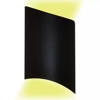 Бра, 6Вт, LED, 22x12x6 см, цвет чёрный