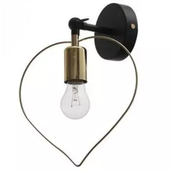 Бра 85101/1 1х60Вт Е27 черный золотой 15х22х24см