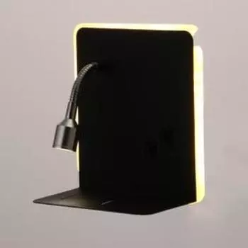 Бра 86104/2 LED 7+1Вт черный 15x20x15 см