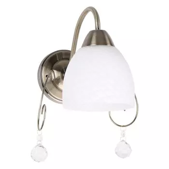 Бра ЭкономСвет 91035/1wAB WT, E27 1x40Вт, цвет бронза