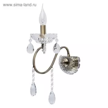 Бра "Адель" 1x40W E14 античная бронза 35x12x25см